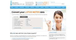 Desktop Screenshot of lotus-notes-export.com